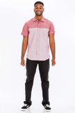2 Tone Short Sleeve Shirt - Pikemla