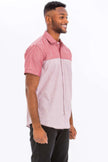 2 Tone Short Sleeve Shirt - Pikemla