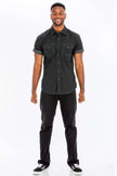 Outline Stitch Short Sleeve Shirt - Pikemla