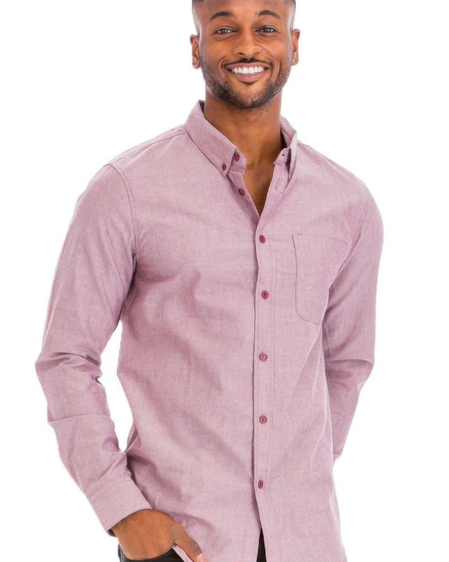 Men's Casual Long Sleeve Shirt - Pikemla