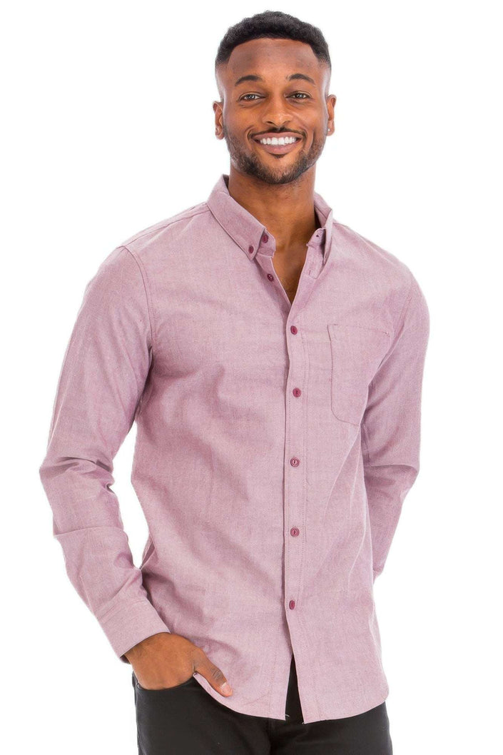 Men's Casual Long Sleeve Shirt - Pikemla