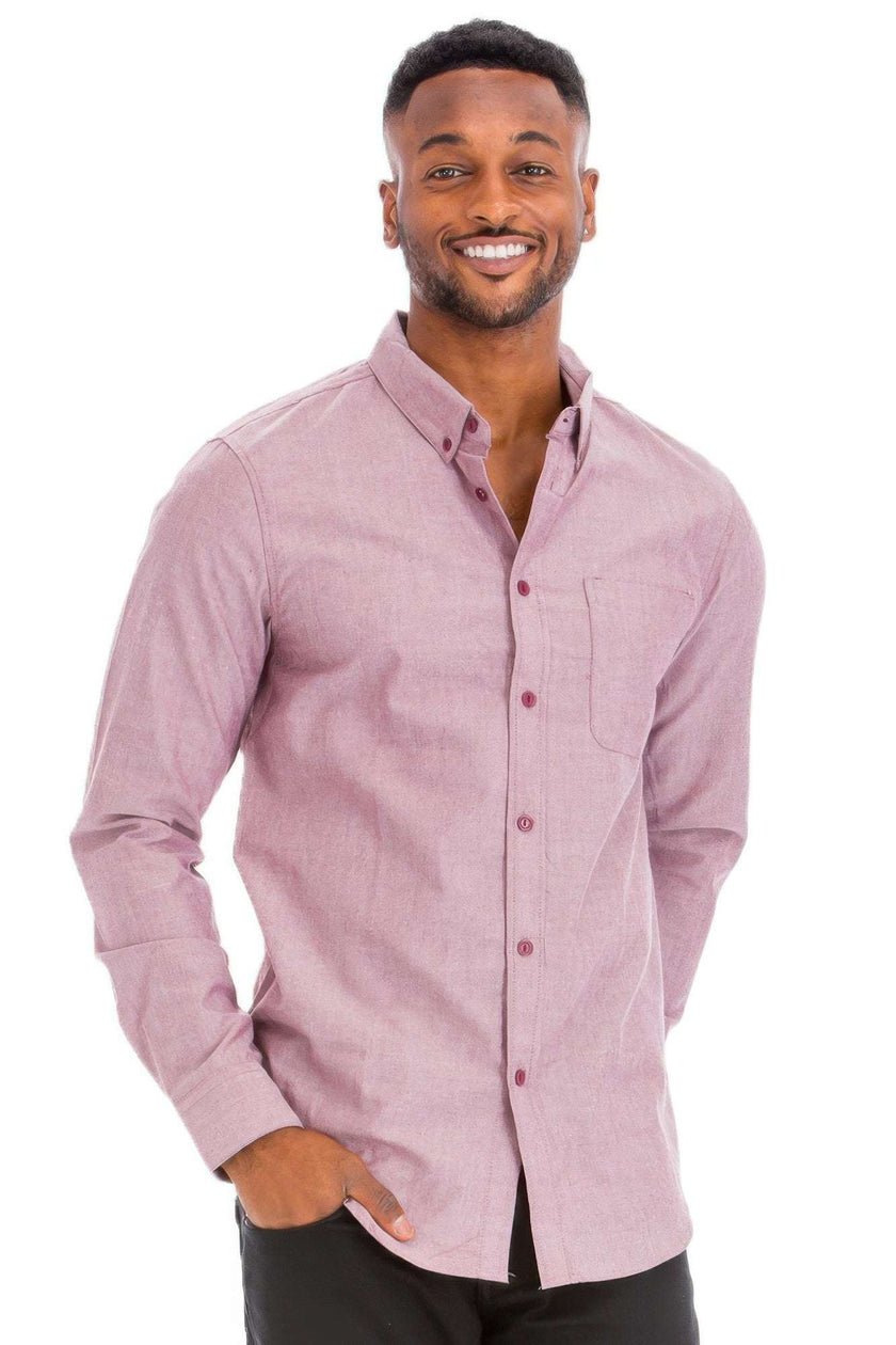 Men's Casual Long Sleeve Shirt - Pikemla