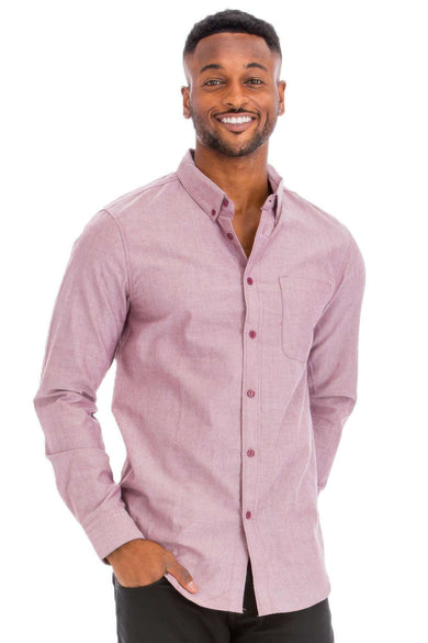 Men's Casual Long Sleeve Shirt - Pikemla