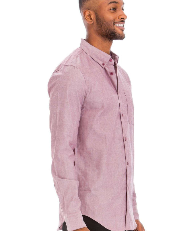 Men's Casual Long Sleeve Shirt - Pikemla