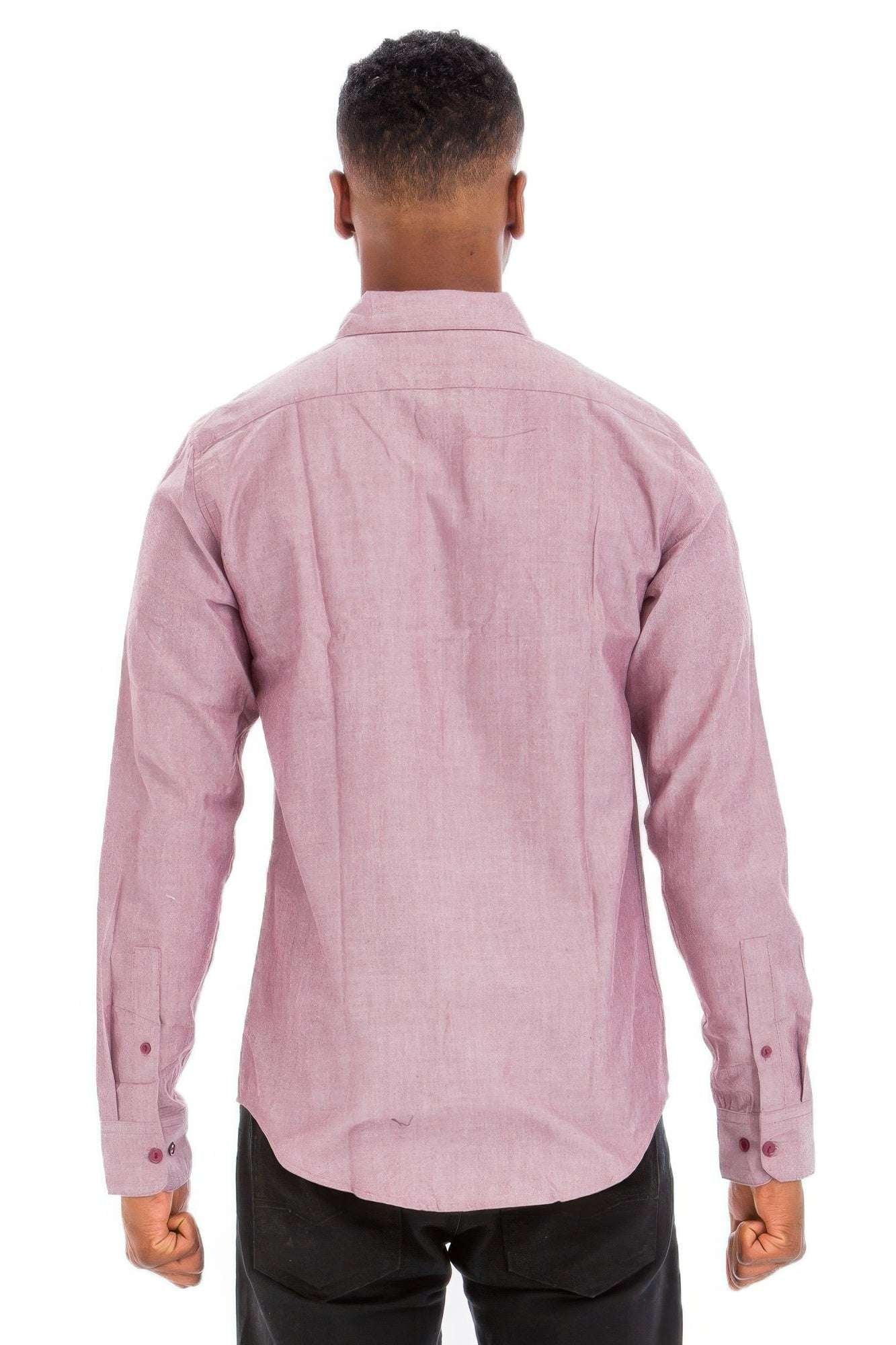 Men's Casual Long Sleeve Shirt - Pikemla
