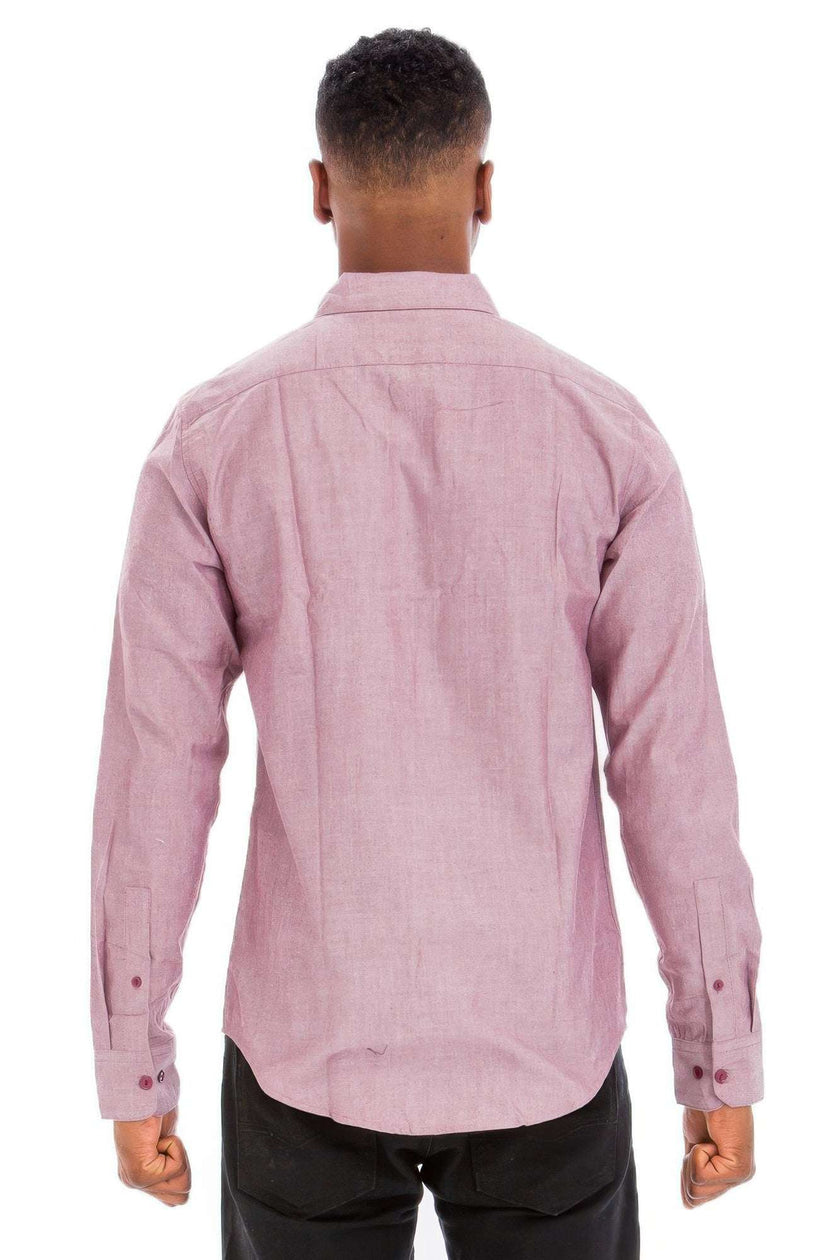 Men's Casual Long Sleeve Shirt - Pikemla