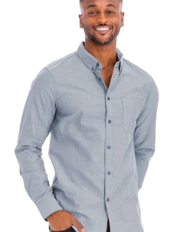 Men's Casual Long Sleeve Shirt - Pikemla