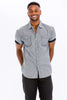 Casual Short Sleeve Solid Denim Shirt - Pikemla