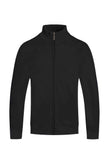 Mens Solid Full Zip Sweater