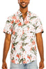 Hawaiian Print Button Down Shirt
