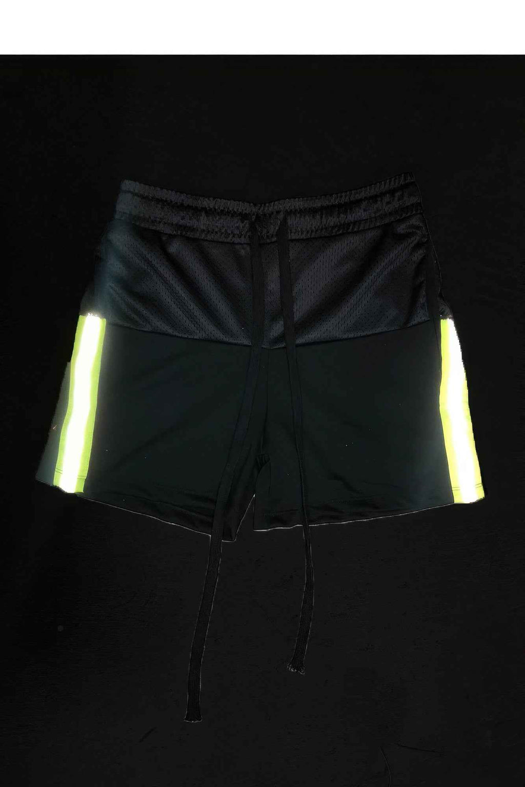Reflective Half Mesh With Lining Shorts