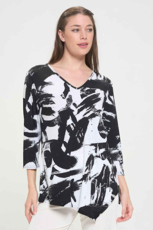 Hit Point V Neck Top