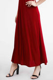 Plus Size Sleeveless Solid Acetate Long Maxi Dress