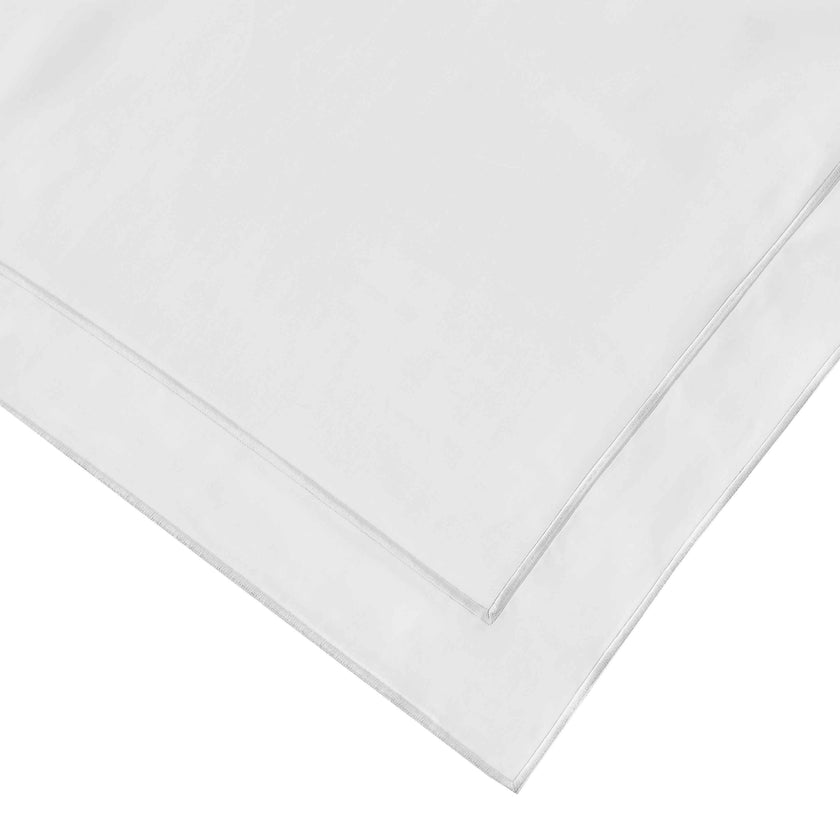 600 Thread Count Framed Sateen Embroidered Cotton Euro Sham Pair
