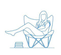 The Jet Black Butterfly Chair