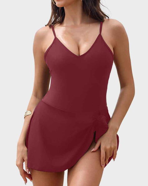 Women's Tummy Control Slim Fit Plus Size One Piece Swimsuit