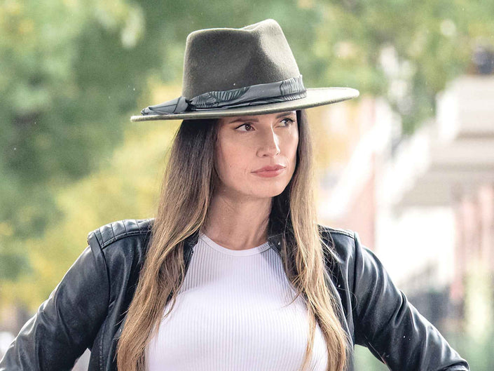 Wool Felt Hat Rain Forest