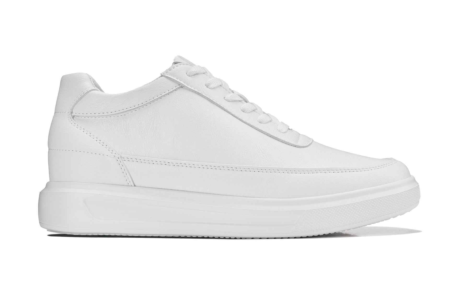 CALTO - X1647 - 2.8 Inches Taller (White) - Lightweight Sneakers