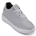CALTO - X1648 - 2.8 Inches Taller (Pewter Grey) - Lightweight Sneakers