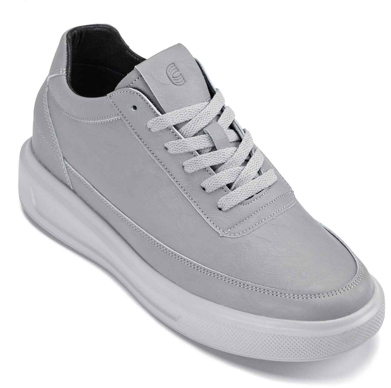 CALTO - X1648 - 2.8 Inches Taller (Pewter Grey) - Lightweight Sneakers