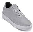 CALTO - X1648 - 2.8 Inches Taller (Pewter Grey) - Lightweight Sneakers