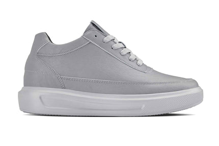 CALTO - X1648 - 2.8 Inches Taller (Pewter Grey) - Lightweight Sneakers