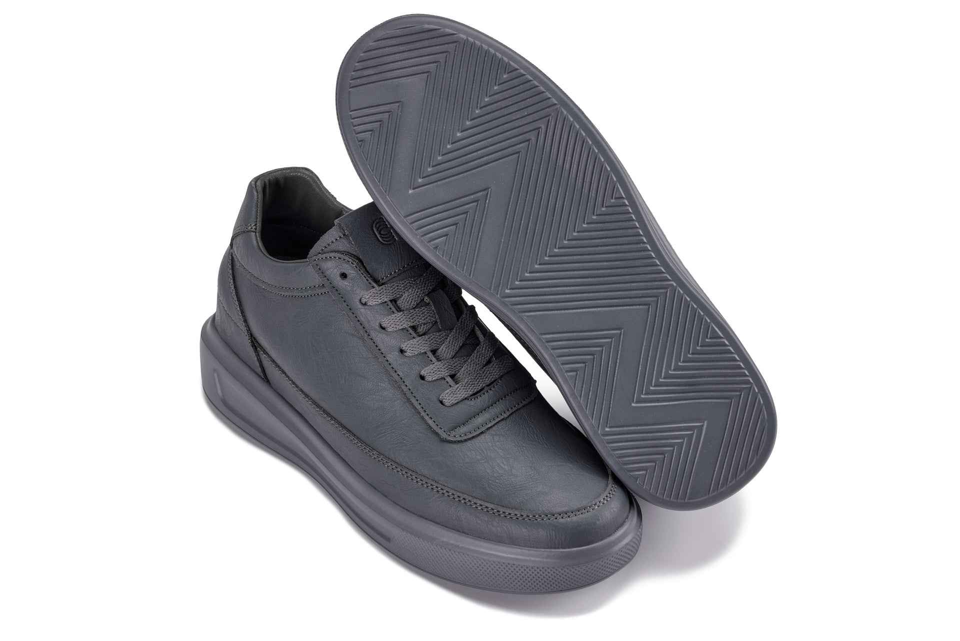 CALTO - X1649 - 2.8 Inches Taller (Iron Grey) - Lightweight Sneakers