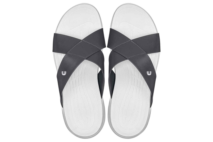 CALTO - X1654 - 2 Inches Taller (White/Matte Steel Grey)