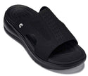 CALTO - X1657 - 2 Inches Taller (Black/Knitted Black)