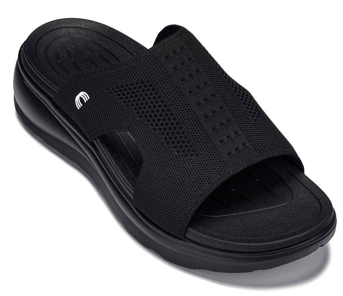 CALTO - X1657 - 2 Inches Taller (Black/Knitted Black)