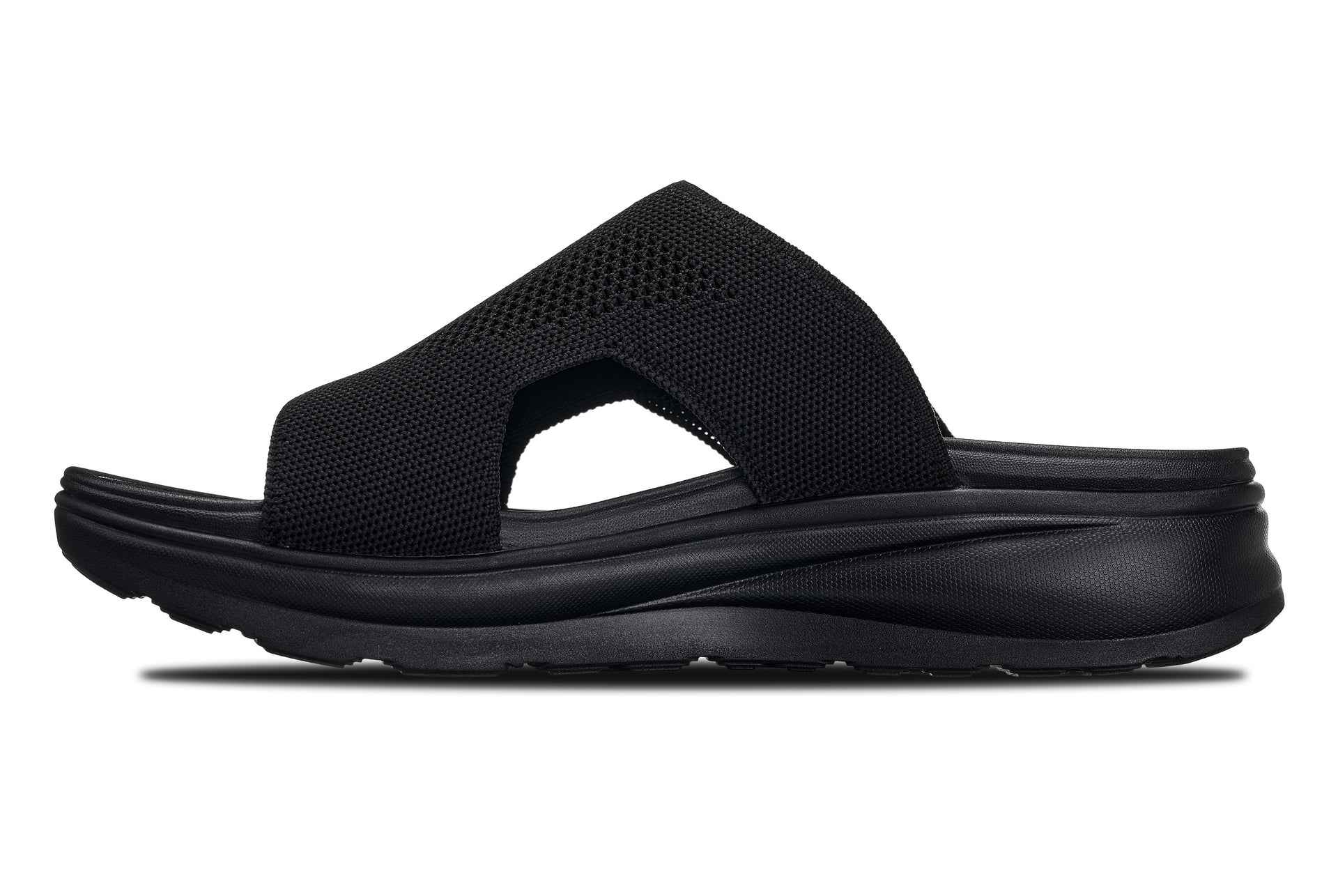 CALTO - X1657 - 2 Inches Taller (Black/Knitted Black)