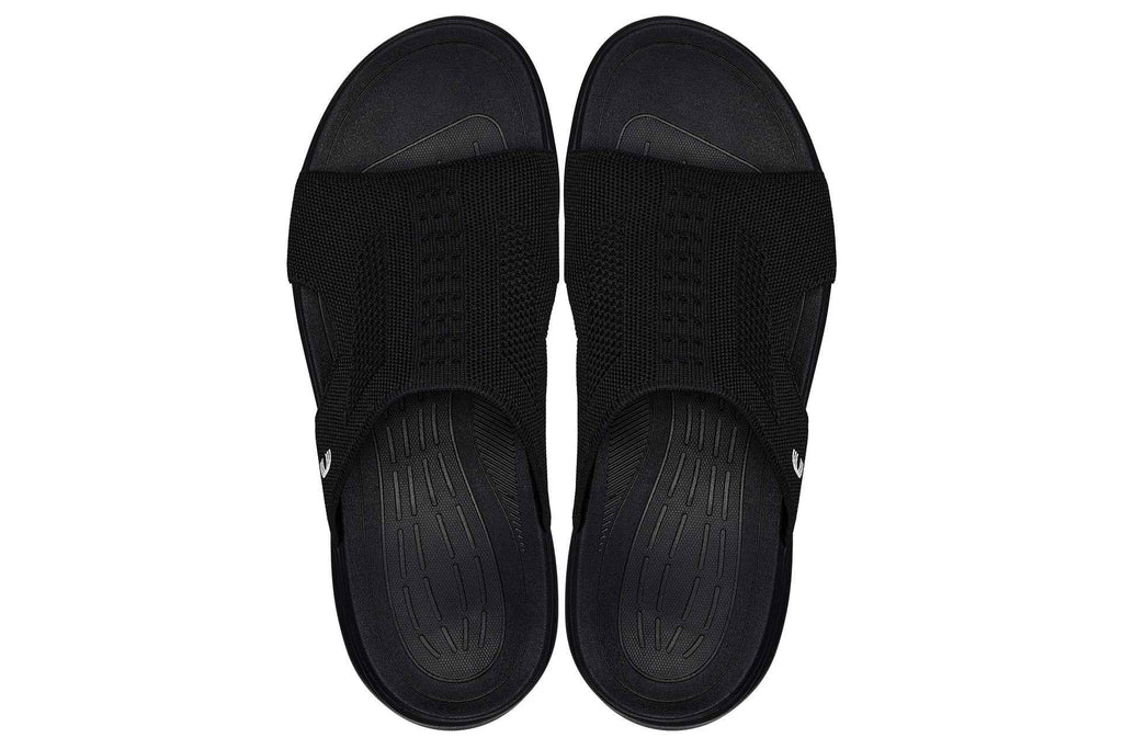 CALTO - X1657 - 2 Inches Taller (Black/Knitted Black)