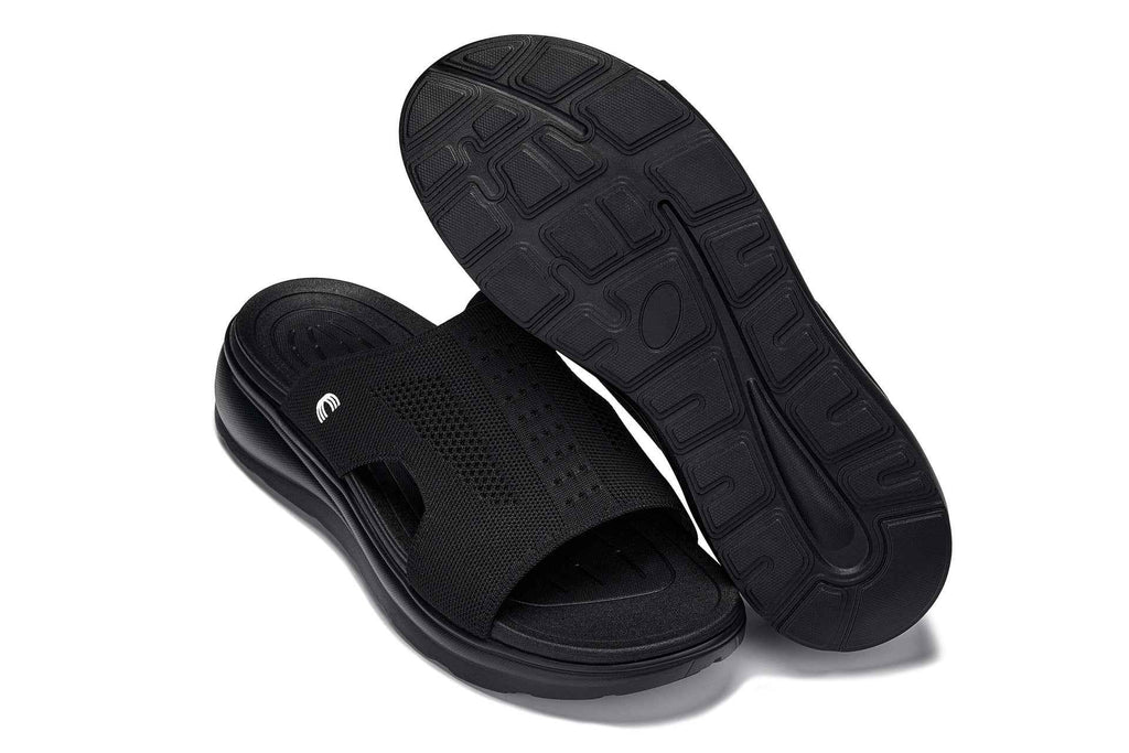 CALTO - X1657 - 2 Inches Taller (Black/Knitted Black)