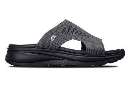 CALTO - X1658 - 2 Inches Taller (Black/Knitted Dark Gray)