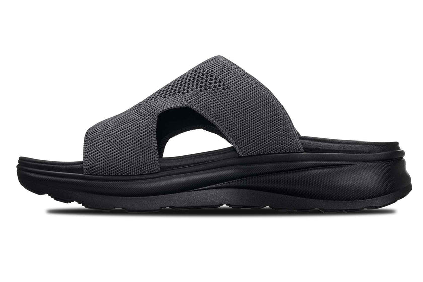 CALTO - X1658 - 2 Inches Taller (Black/Knitted Dark Gray)