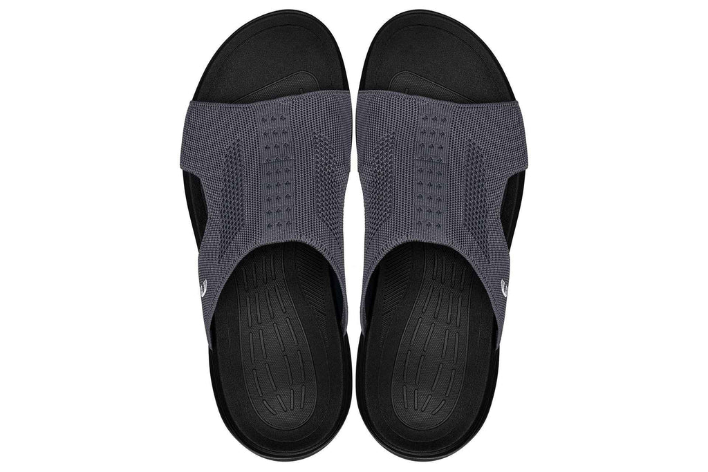 CALTO - X1658 - 2 Inches Taller (Black/Knitted Dark Gray)