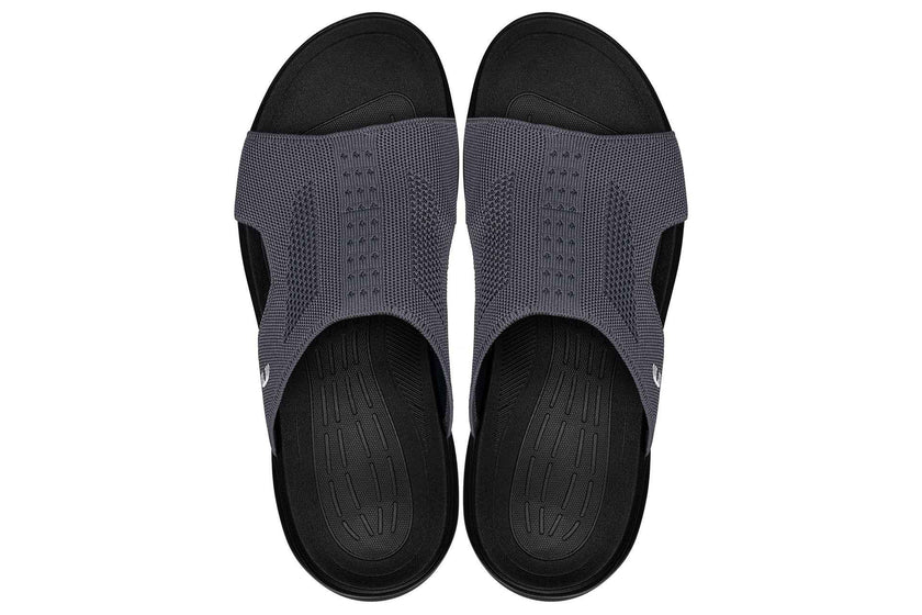 CALTO - X1658 - 2 Inches Taller (Black/Knitted Dark Gray)