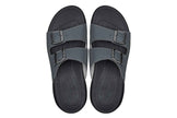 CALTO - X1661 - 2 Inches Taller (Iron Grey Buckle) - Dual Adjustable Buckle Sandals