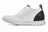 CALTO - X2212 - 2.4 Inches Taller (White/Black) - Lace Up Casual Walker - Lightweight
