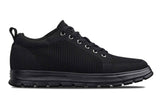 CALTO - X2320 - 2.4 Inches Taller (Black/Black Sole) - Lace Up Casual Sneaker - Lightweight