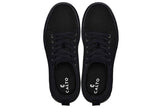 CALTO - X2320 - 2.4 Inches Taller (Black/Black Sole) - Lace Up Casual Sneaker - Lightweight