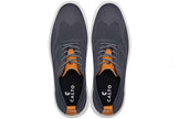 CALTO - X2636 - 2.8 Inches Taller (Iron Grey/Brown) - Lace Up Casual Walker - Lightweight
