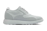 CALTO - X2640 - 2.8 Inches Taller (Pewter/Light Grey Sole) - Lace Up Casual Walker - Lightweight