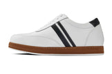 CALTO White Leather Sneakers - 2.8 inches - Y2821