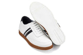 CALTO White Leather Sneakers - 2.8 inches - Y2821