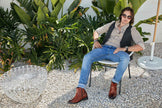 CALTO - Y42072 - 2.8 Inches Taller (Brown) - Dressy Casual Boots