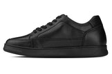 CALTO - Y7111 - 2.6 Inches Taller (Black) - Elevated Pebble Grain Leather Sneakers
