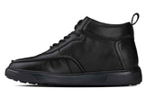 CALTO - Y7112 - 2.8 Inches Taller (Black) - Nappa Leather Moc-Toe Sneak-Boots