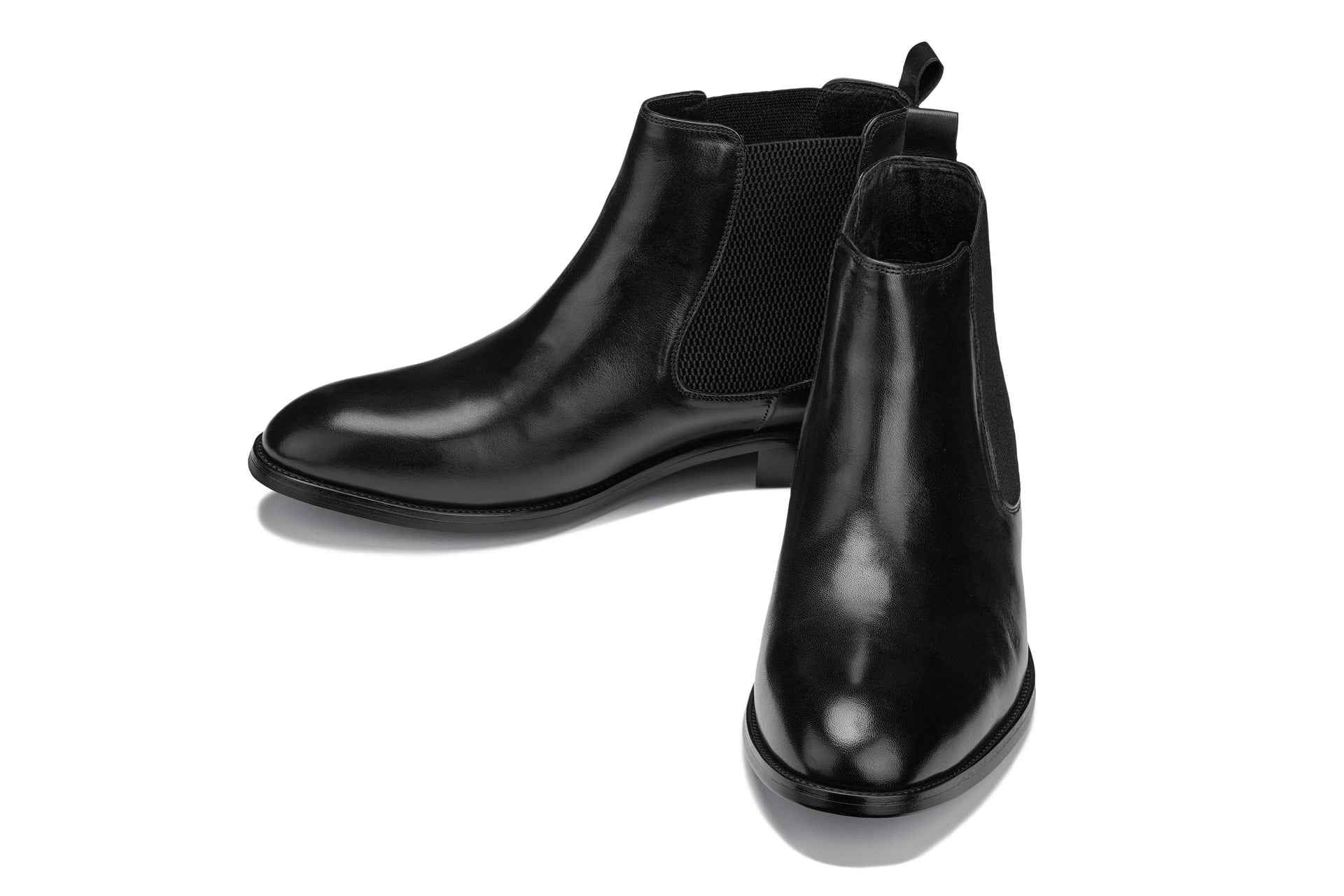 CALTO - Y72230 - 2.8 Inches Taller (Black) - Chelsea Boots