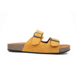 Yellow Buckle Slide Sandals